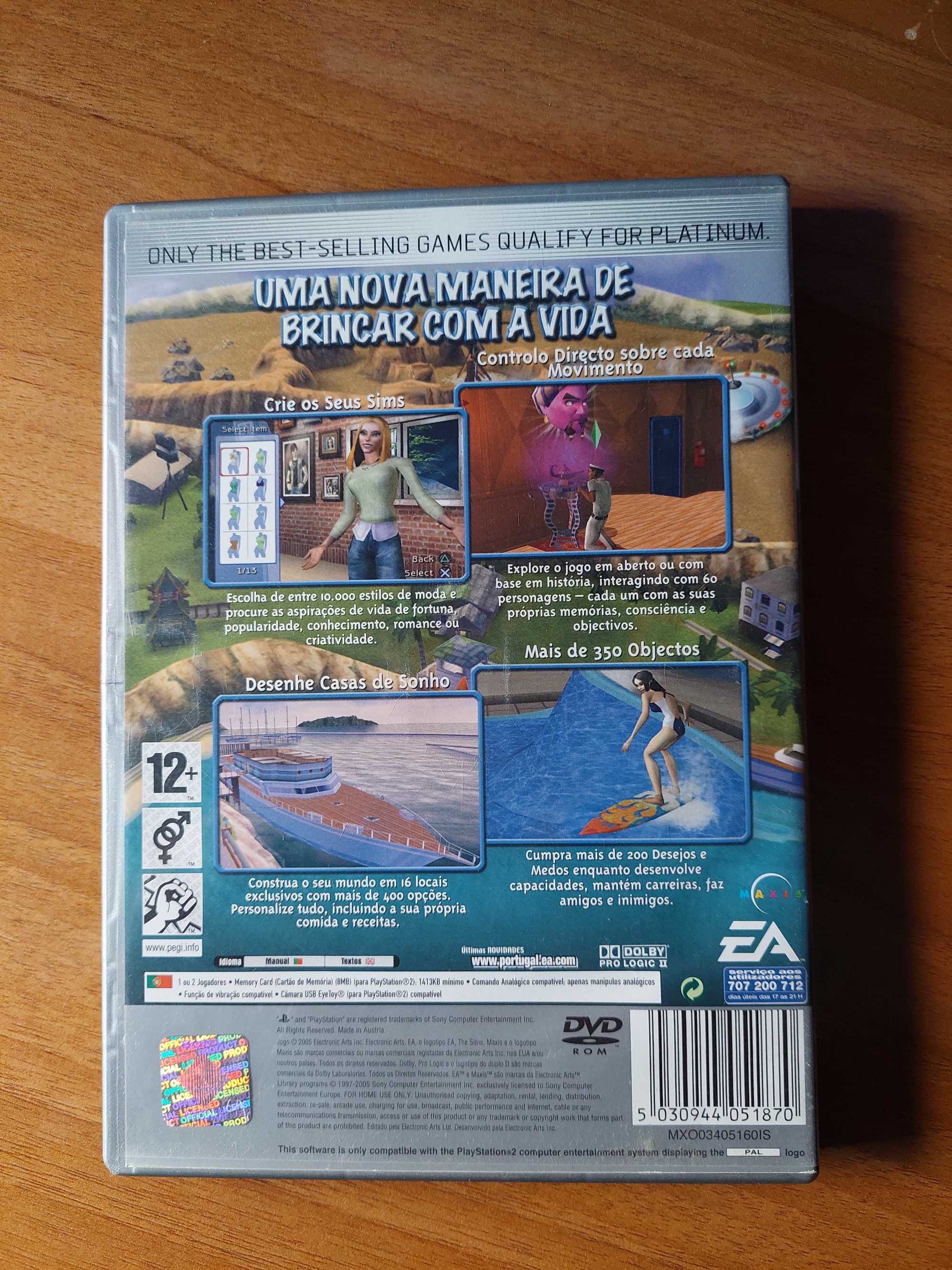 Jogo "The Sims 2" Playstation2