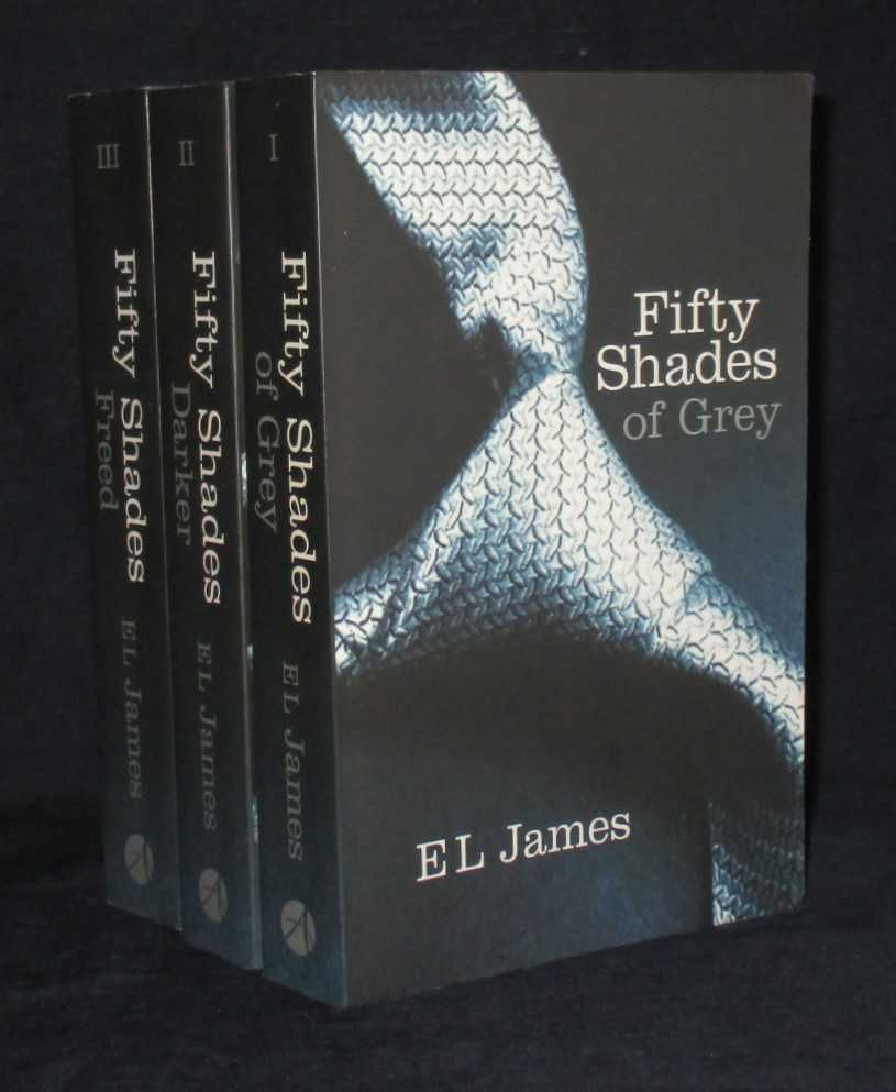 Livros Trilogia Fifty Shades of Grey E. L. James