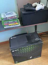 Xbox series x 2 pady + gry / pełny zrstaw