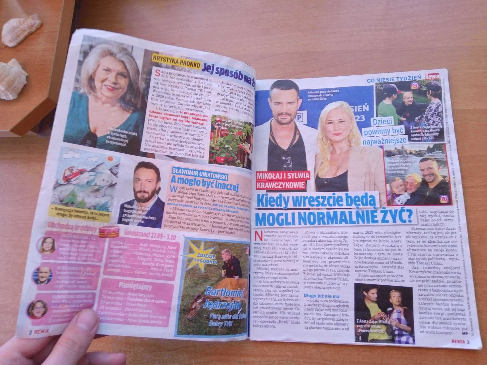 Tygodnik Rewia zbliża do gwiazd nr 39 wrzesień 2023 gazeta