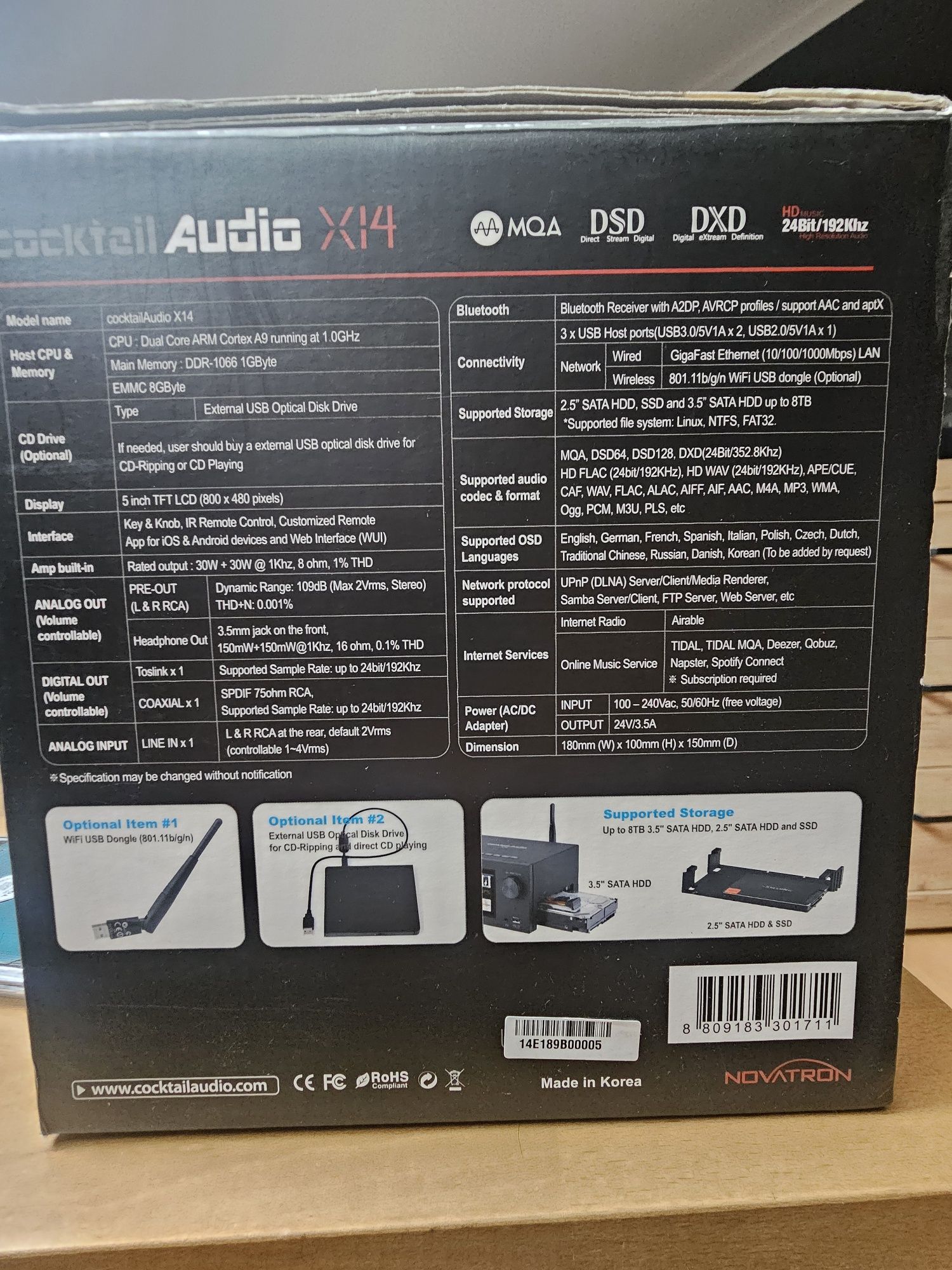 Cocktail audio x14 all-in-one super stan kompl et +bonus
