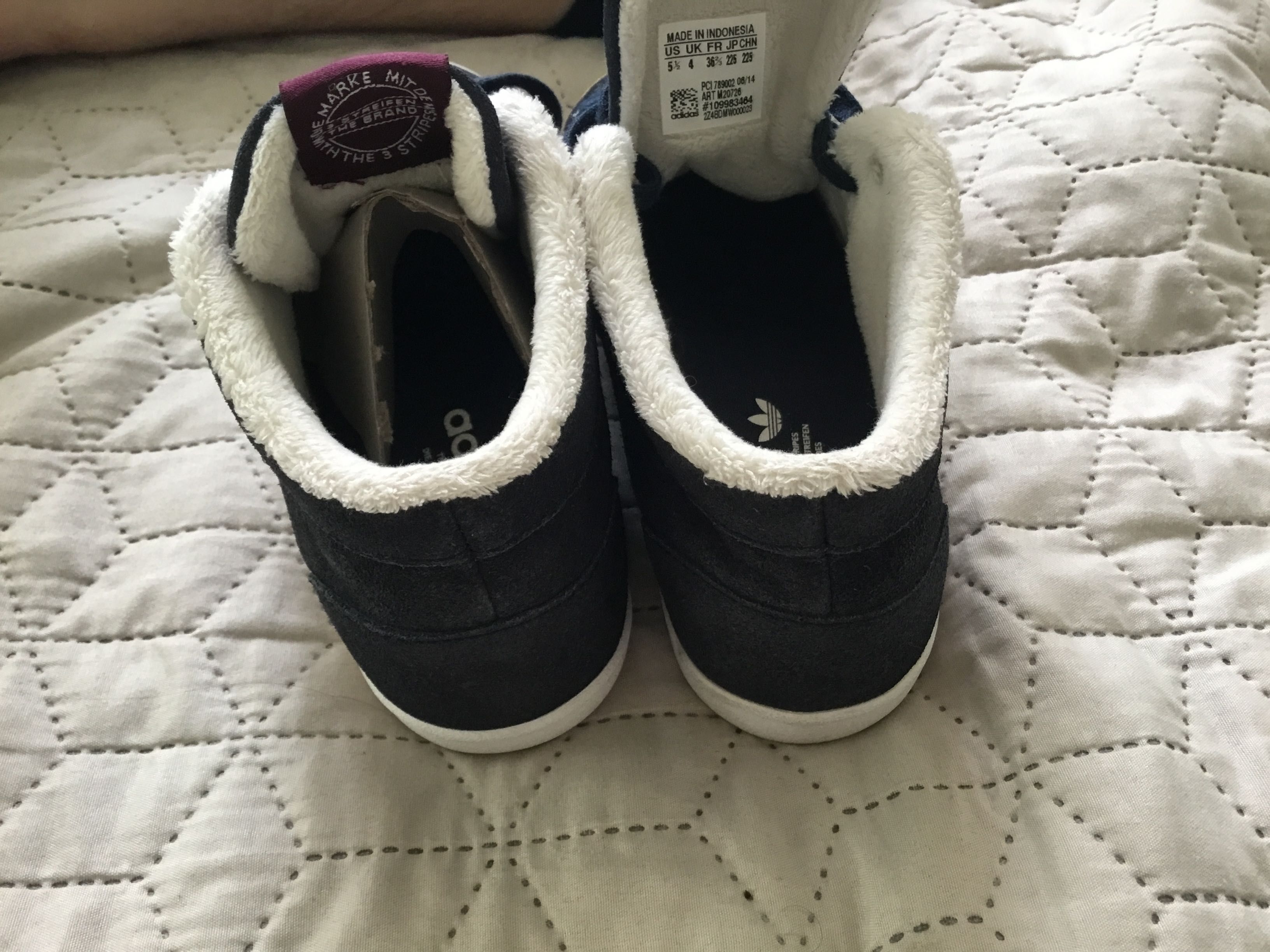 trample za kostkę zamszowe sznurowane Adidas
