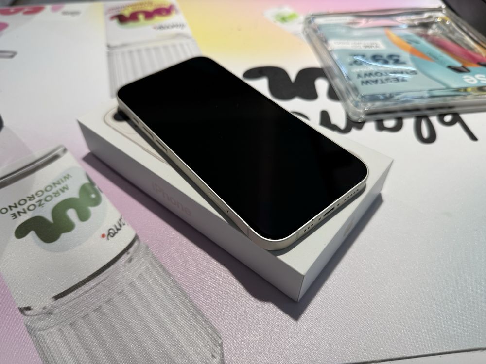 Apple iPhone 13 128gb White, 91% kondycja komplet OKSIKOM Tecza