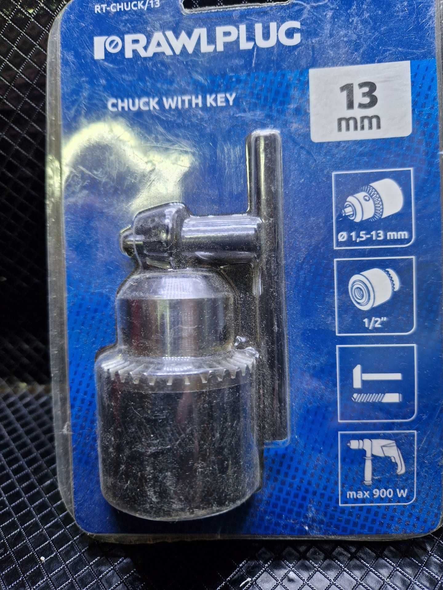 Uchwyt wiertarski 13 mm 1/2'' z kluczykiem -RAWLPLUG