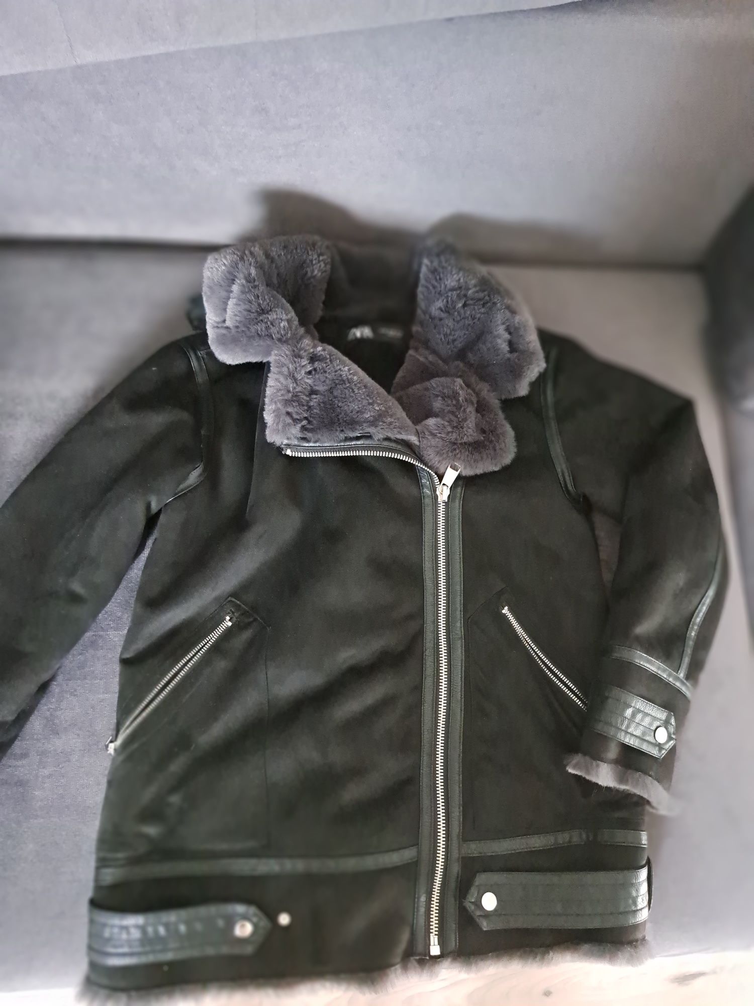 Kurtka biker zimowa