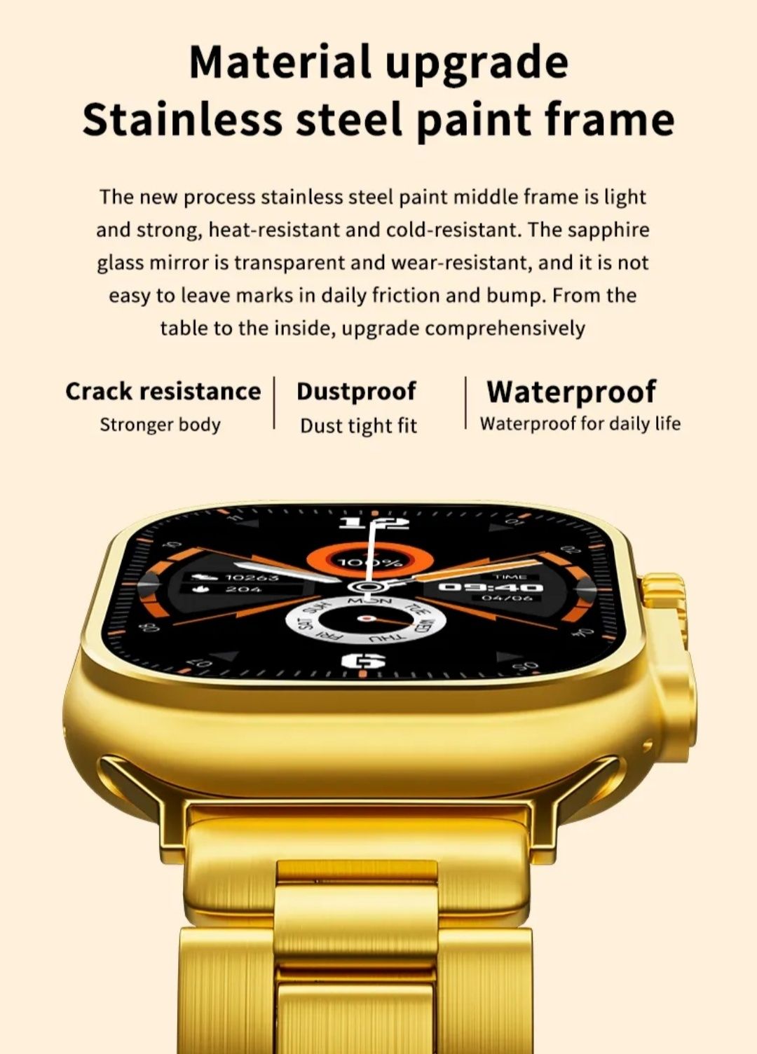 Smartwatch Bluetooth com duas braceletes incluídas faz e recebe chamad