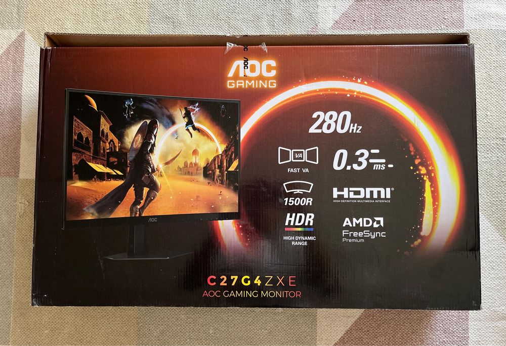 Monitor Gaming AOC G4 27” 1500R Led 280Hz