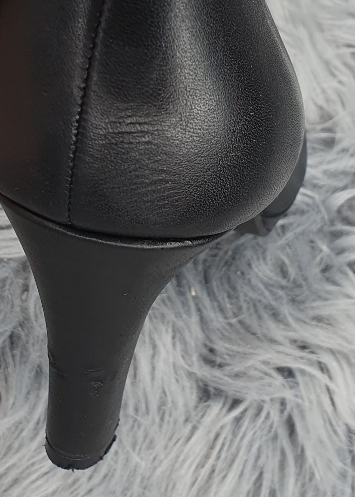 Skórzane buty na obcasie 5th Avenue Deichmann 36