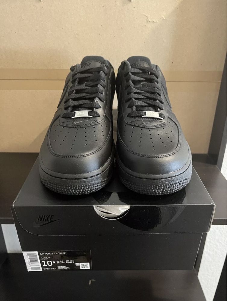 Кросівки Supreme Nike Air Force 1 Low Box Logo Black (Оригінал)