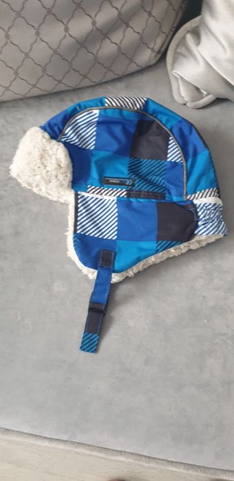 Czapka uszatka z futerkiem
