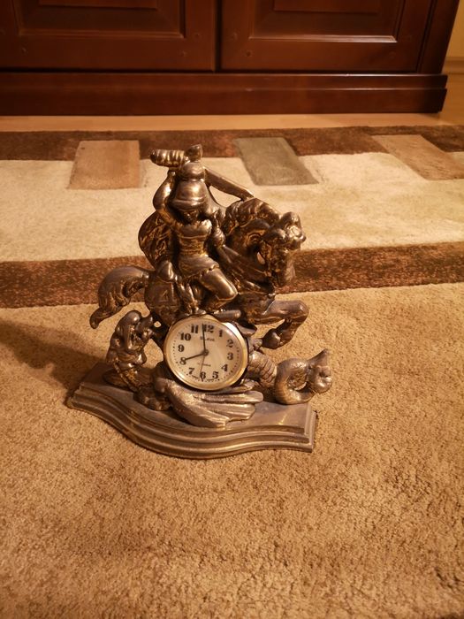 Mosiężny zegar stojący, mosiądz