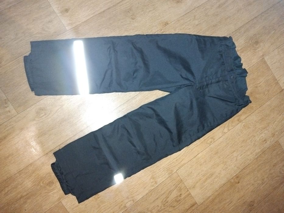 122 р.Зимние тёплые штаны спортивные на мальчика лыжные полукомбинезон