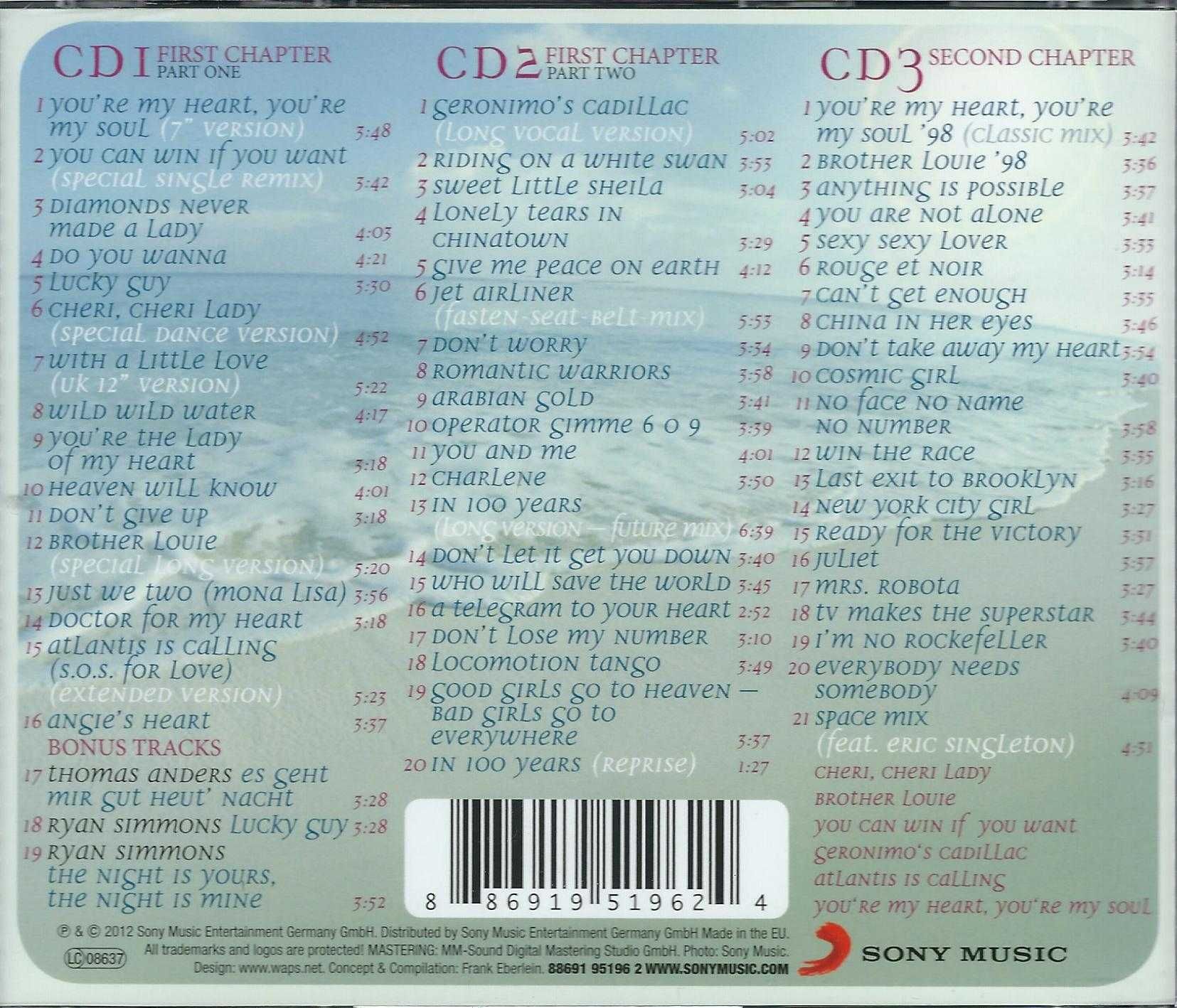 3 CD Modern Talking - All The Best-The Definitive Collection (2012)