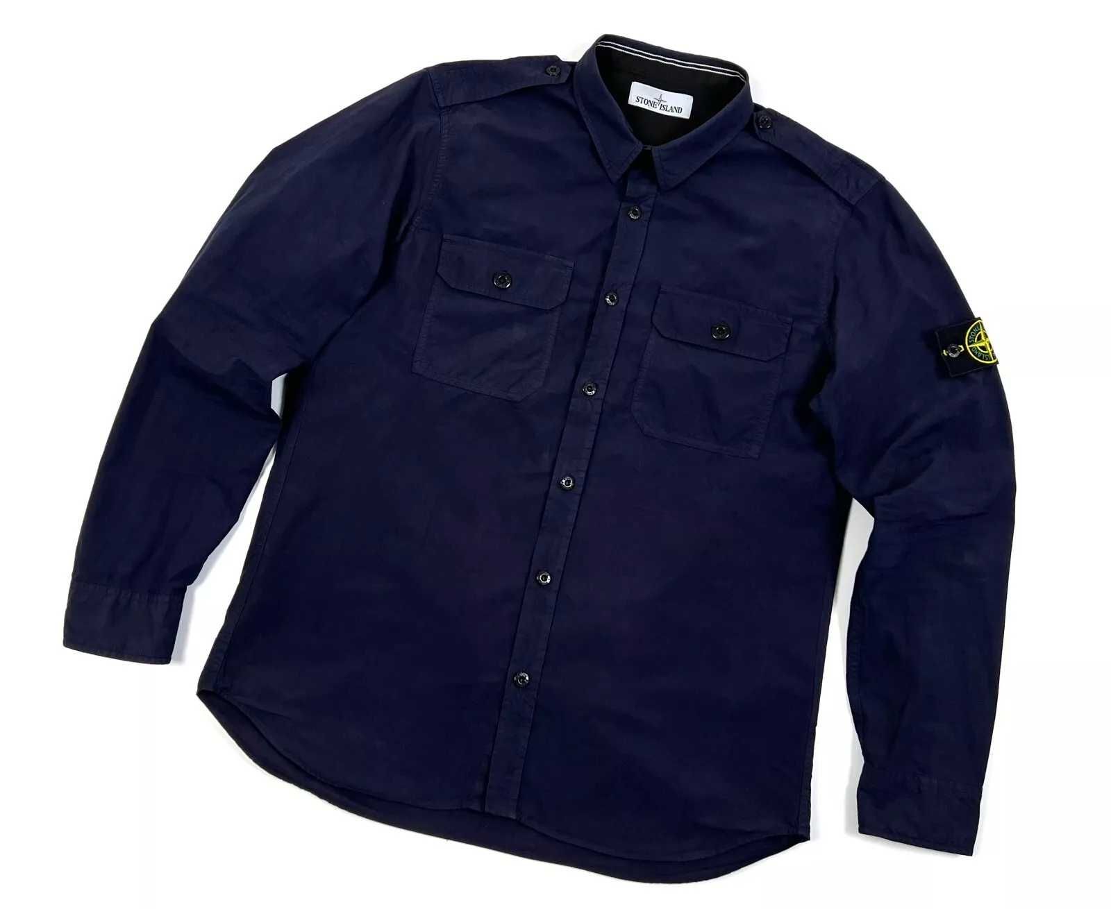 Stone Island Ориг Овершот Рубашка Мужская Идеал L/XL
