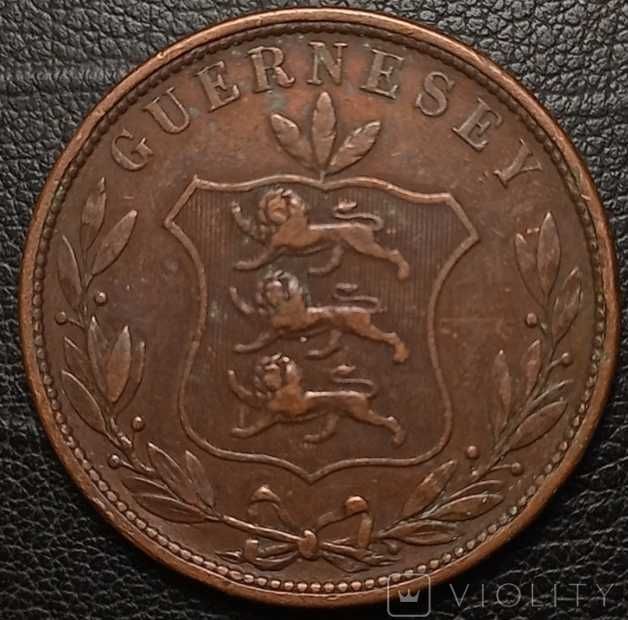 Гернси 8 дублей 1858