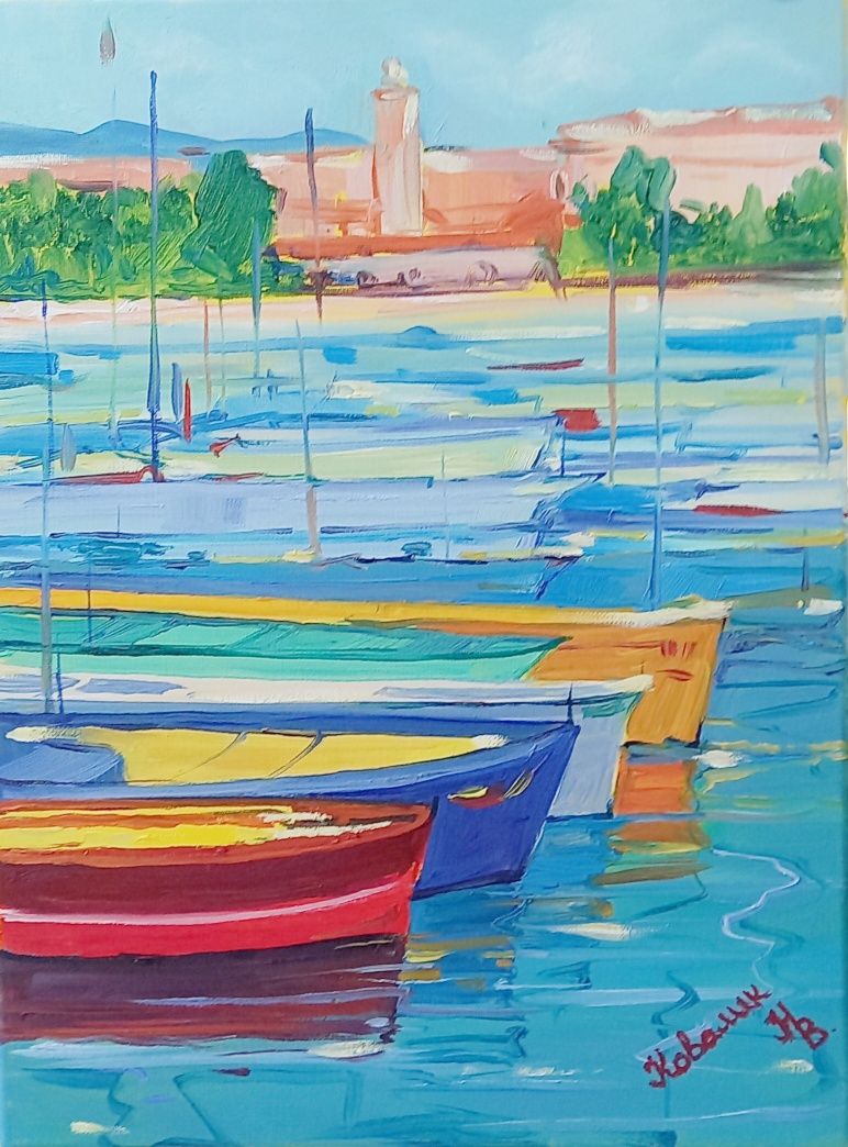 Картини, живопис Наталії Ковалик.Олія холст 30×40.Колекції. Море, Ніца