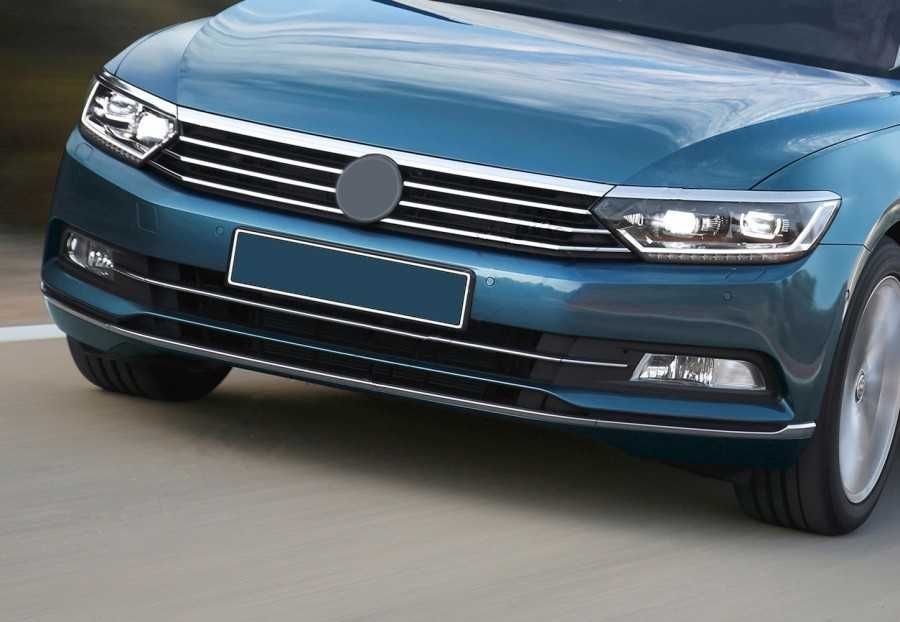 Хром молдинги переднего, заднего бампера  Volkswagen Passat B8