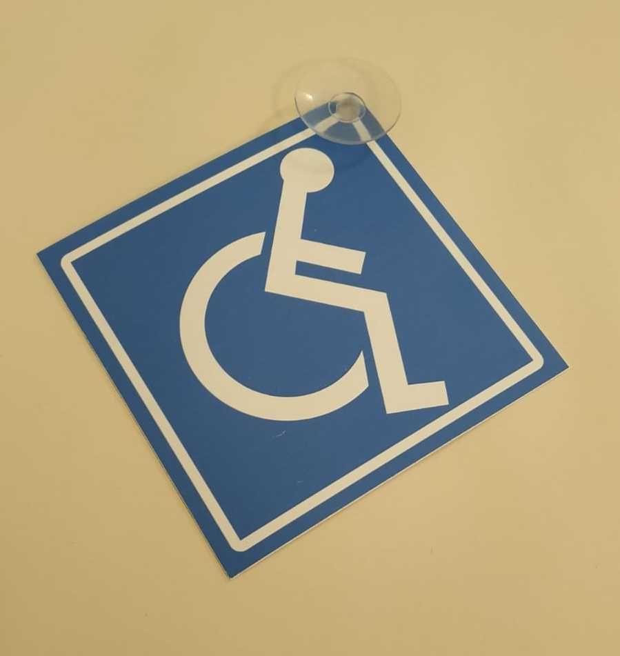 Таблички "Инвалид" набор 2шт на стекло внутренняя