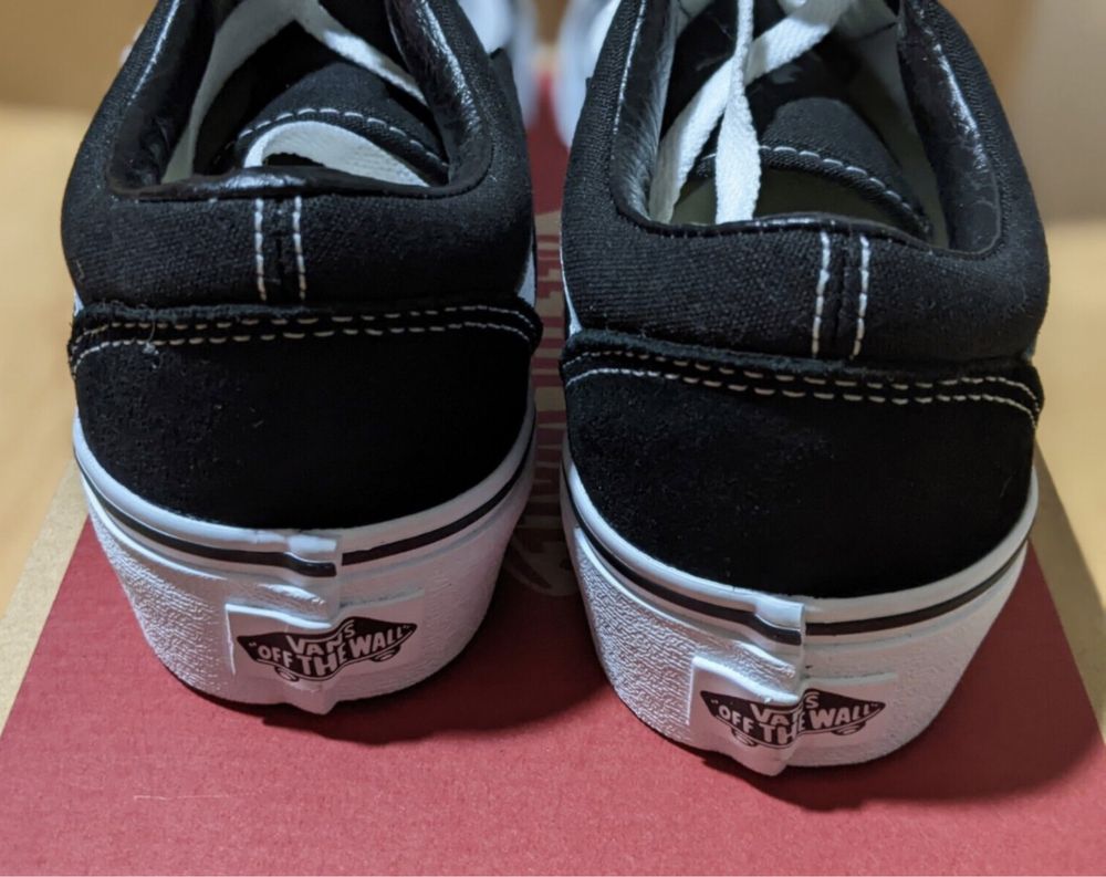 Оригинальные кeды Vans Old Skool Platform Black White ORIGINAL НАЛОЖКА