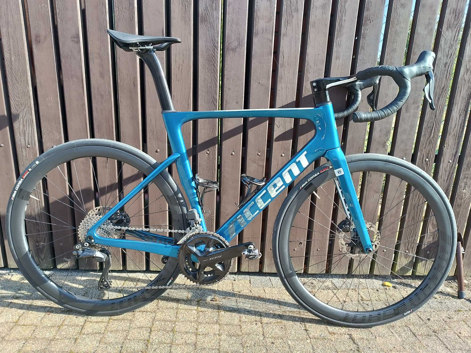 Rower Accent Cyclone DISC ocean blue 105 di2 rozmiar L (56)