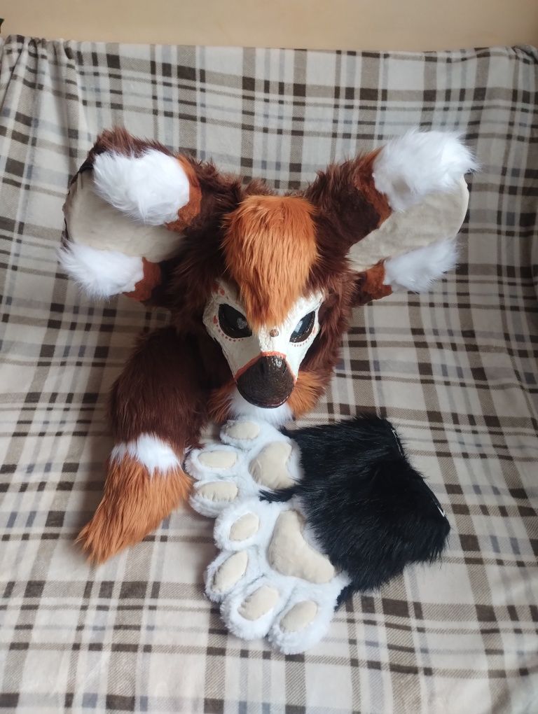 Fursuit furry dino mask dinomaska dinomask minipartial raptor
