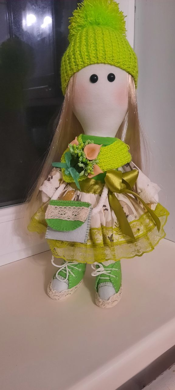 Кукла тильда ручной работы интерьерная  кукла в костюме