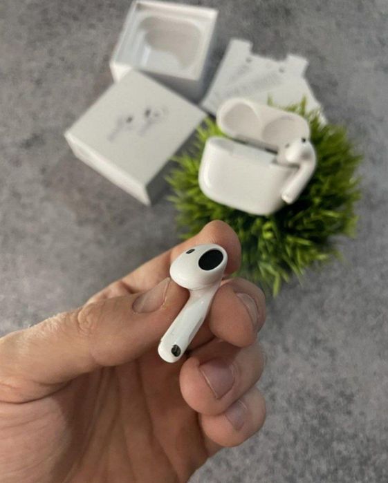 Airpods 4,шумоподав, гіроскоп, прозорість lux якість 1:1 чіп airoha