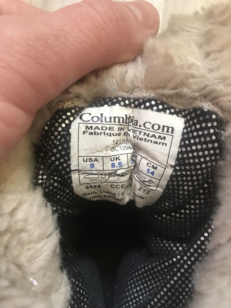 Сапоги зимние Columbia для девочки