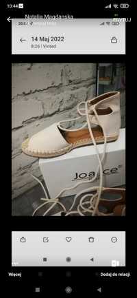 Nowe espadryle bezowe