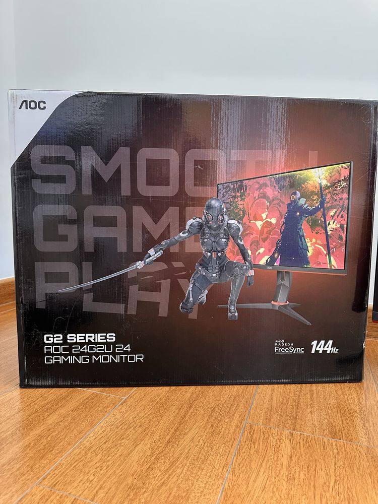 Monitor Gaming AOC 24G2U/BK 24” | 144Hz | IPS | 1ms
