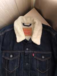Джинсовая куртка джинсовка Levis sherpa jackets nudie jeans