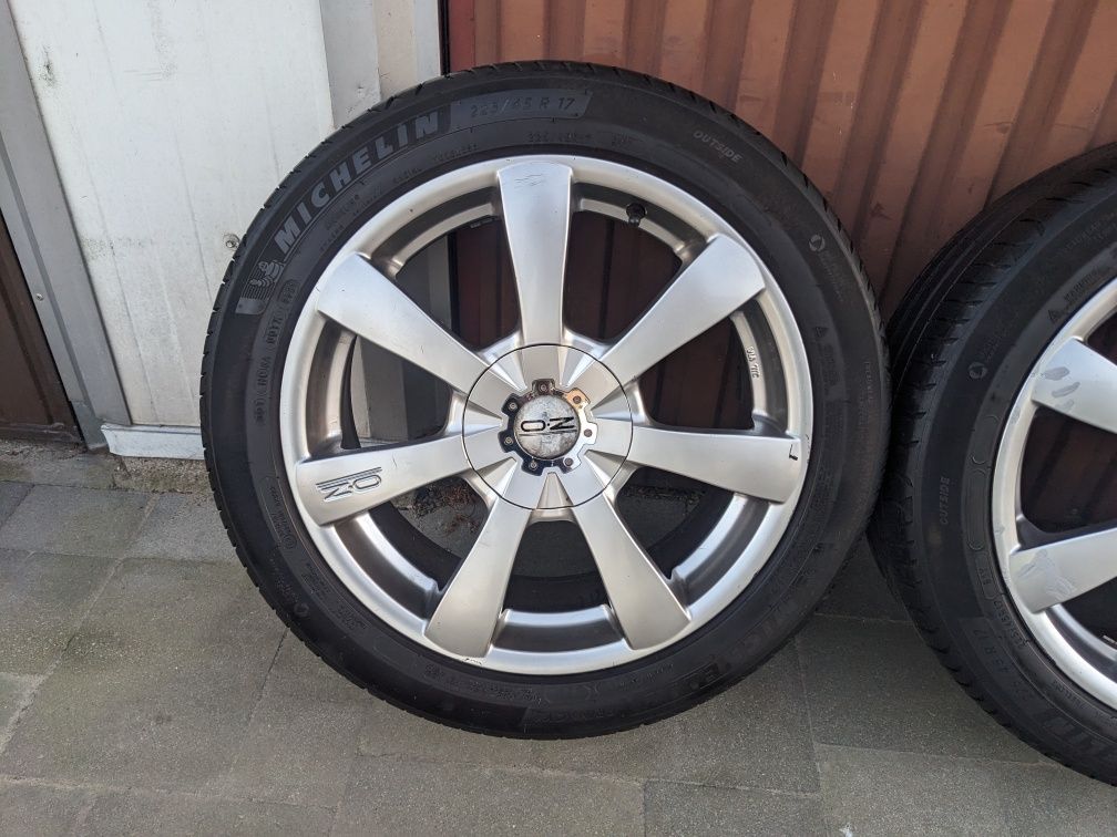 Koła Alufelgi OZ 5x114,3 5x108 7Jx17 ET38 225/45R17 Wysyłka Opony LATO