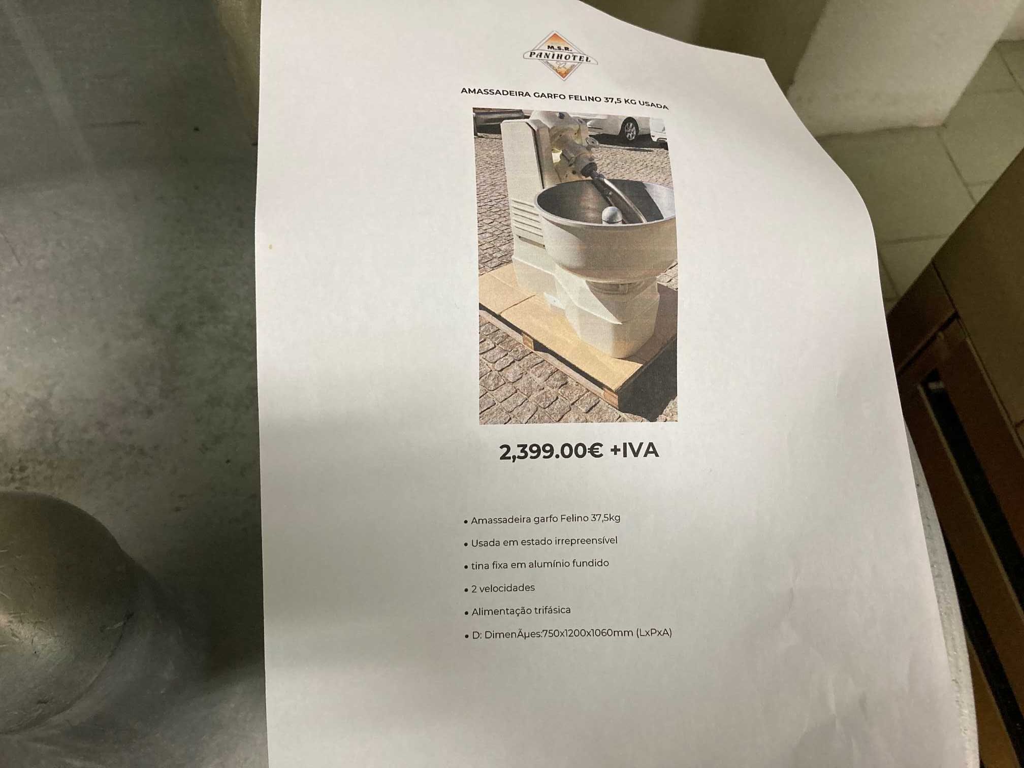 Amassadeira de garfo como novas vários tamanhos e modelos