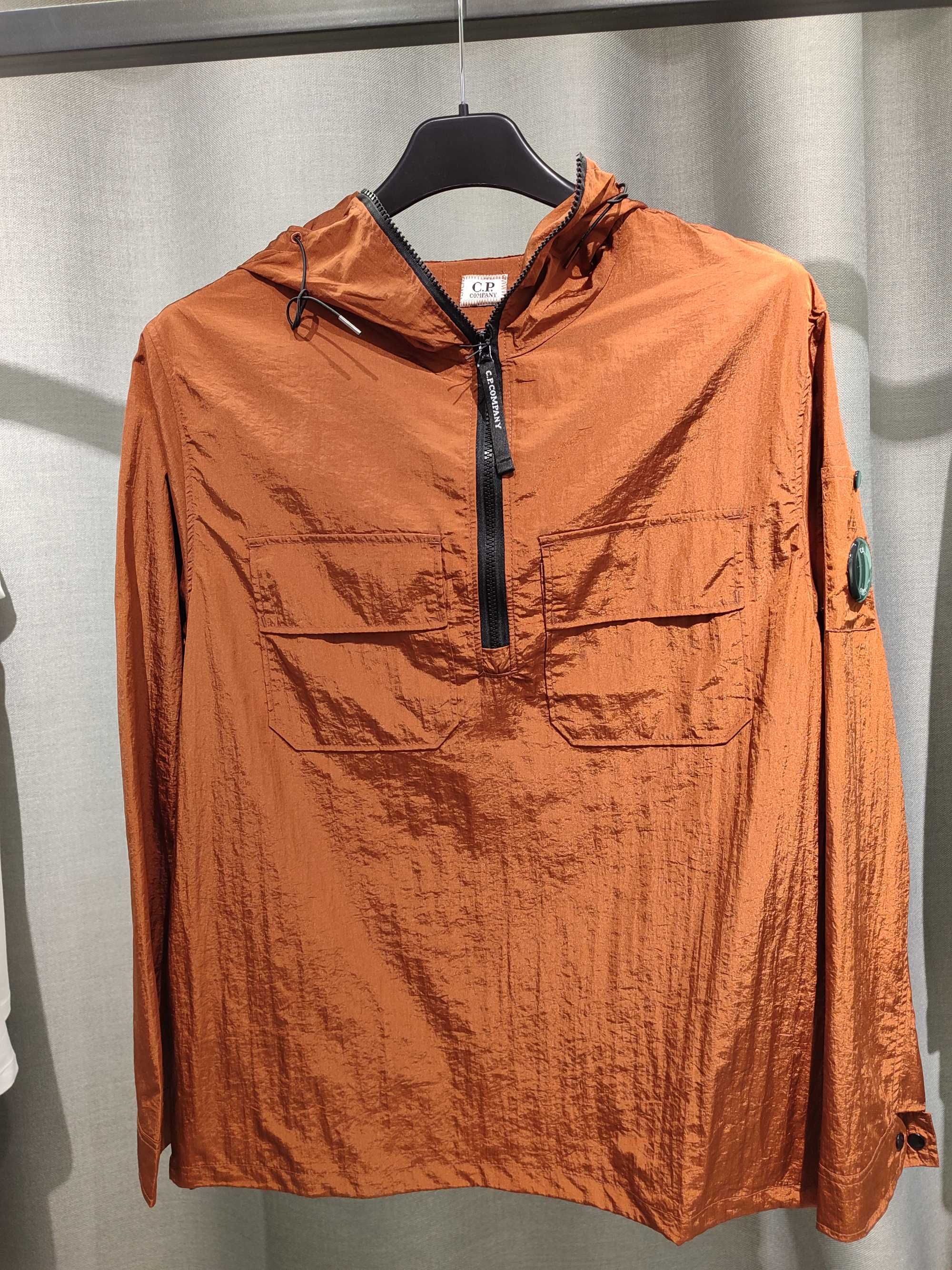 Куртка C.P. Company Nylon Arm Lens Hooded Overshirt Spicy Orange