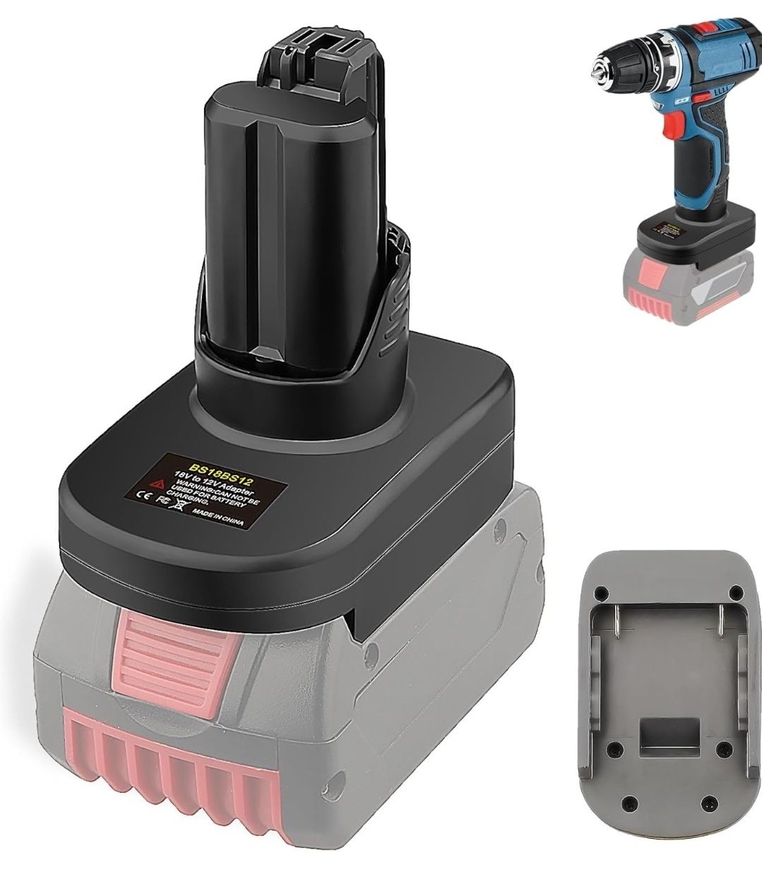 BS18BS12 adapter do systemu Bosch Professional 18 V akumulator GBA