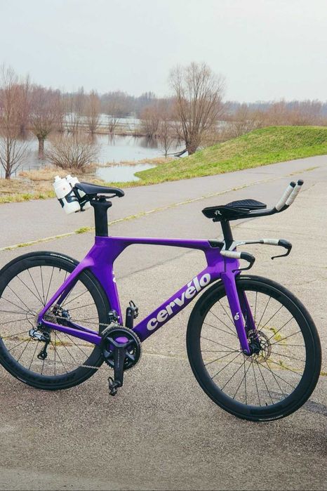 Rower triathlonowy Cervelo p5 disc TT 56 ultegra czasowy purple