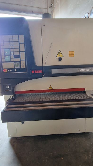 Lixadeira calibradora scm sandya 1300 rolo em aço