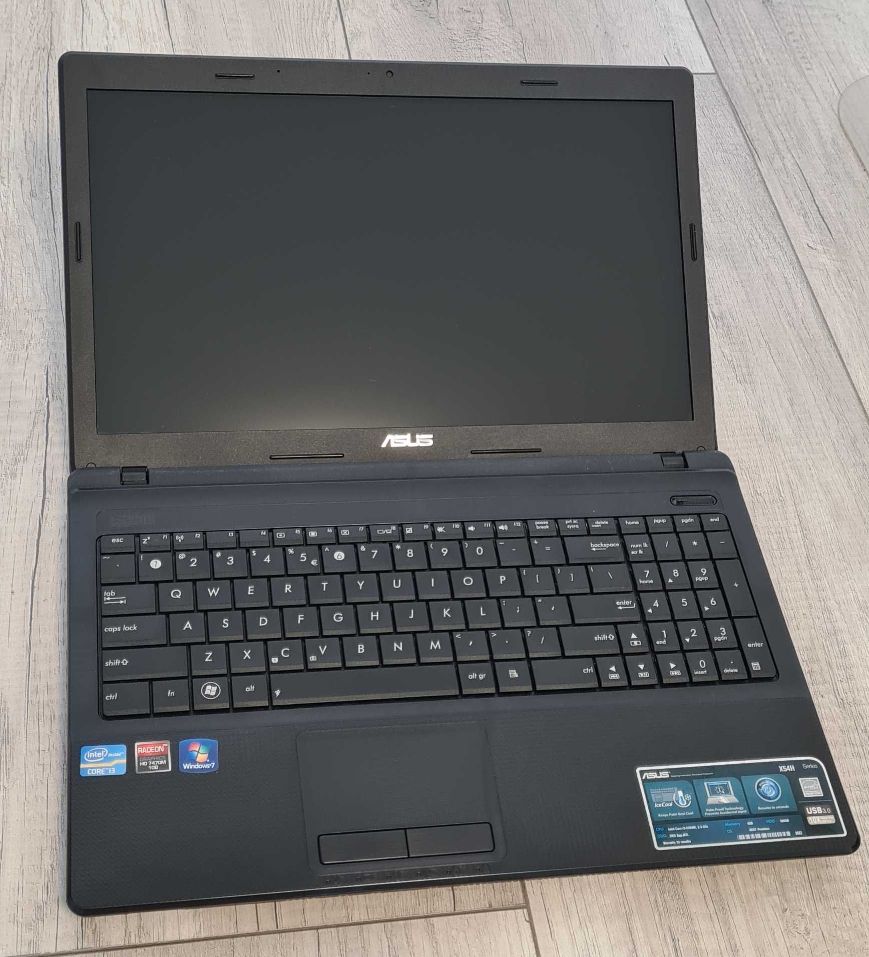 Laptop Asus X54H  15.6", i3-2350M, 4GB RAM, 500GB HDD