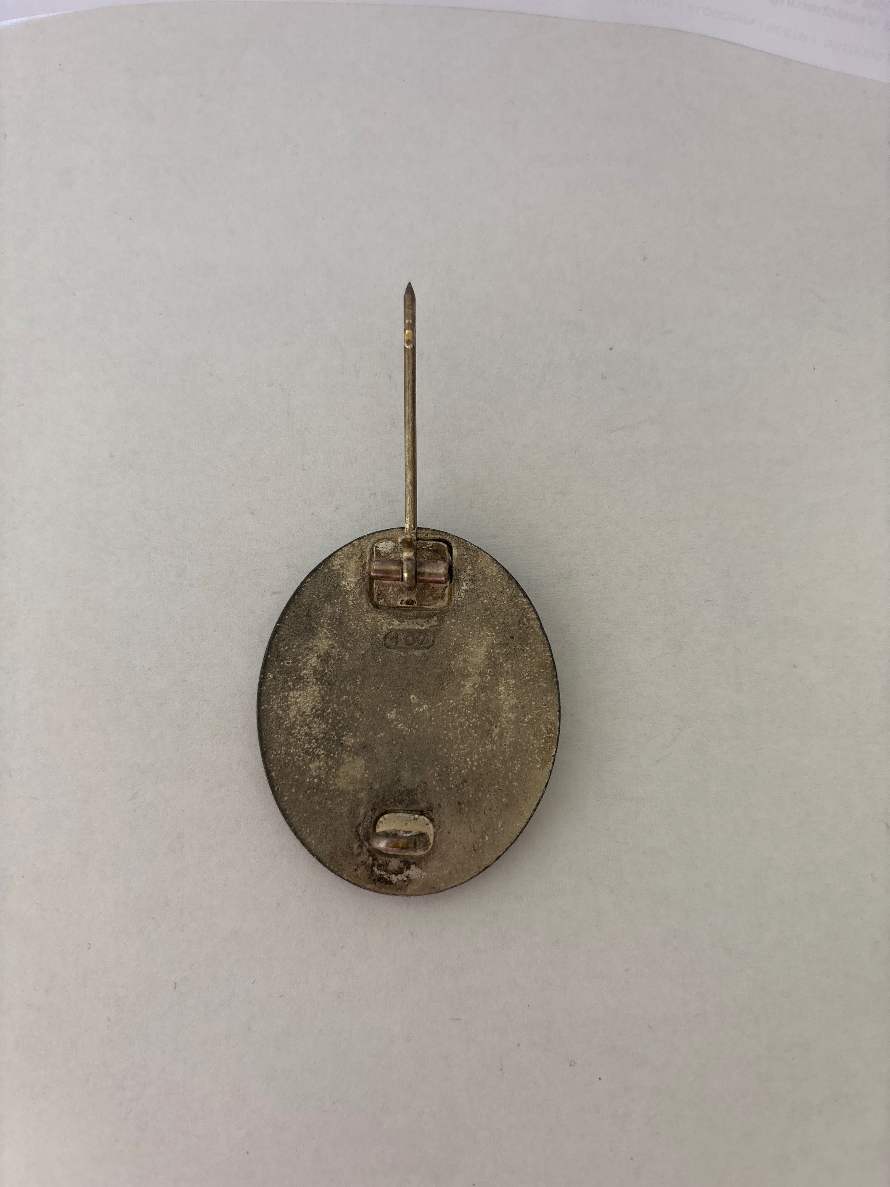 Pin feridos em combate alemão em prata ww2