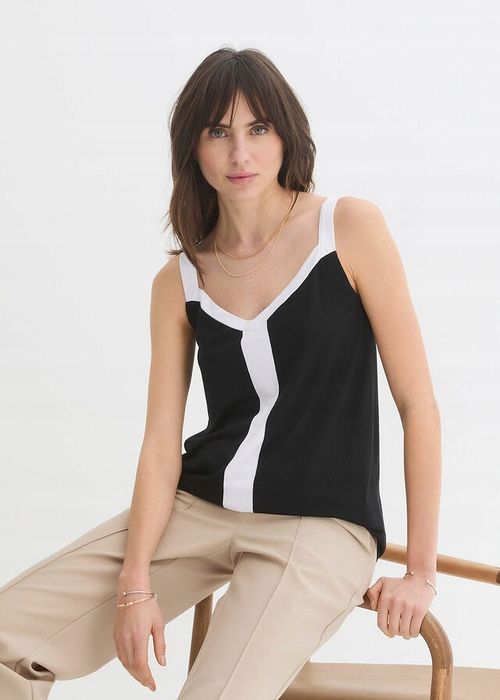 B.P.C top czarno-biały r.52/54