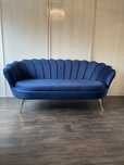 Sofa Muszelka 3 osobowa kanapa do salonu Glamour tkaniny