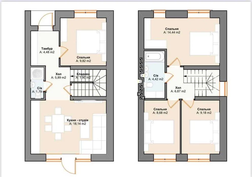 Таунхаус з газом в центрі Ірпеня, через дорогу парк Незнайка!