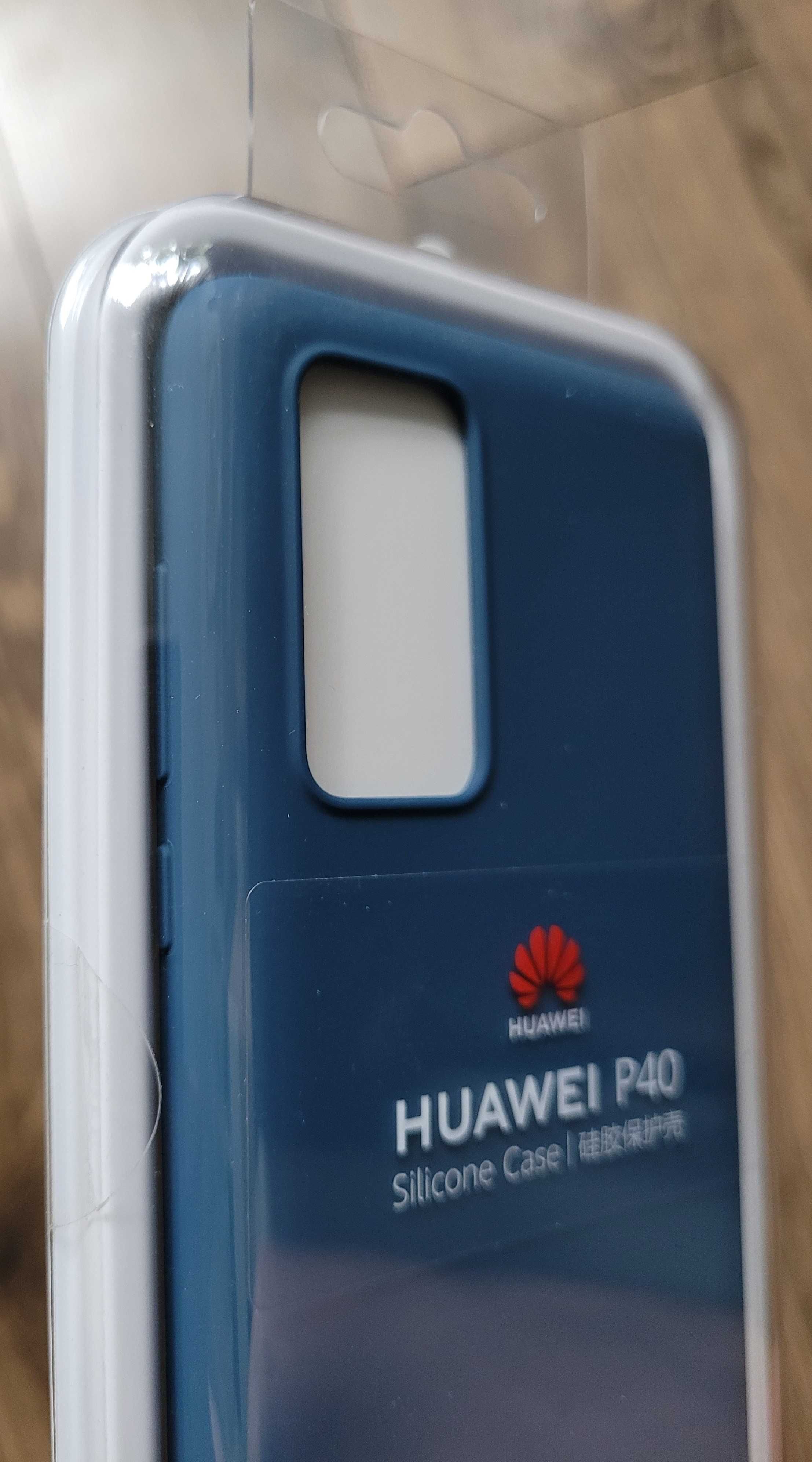 Etui Huawei Silicone Case do Huawei P40 nowe niebieski sylikonowe