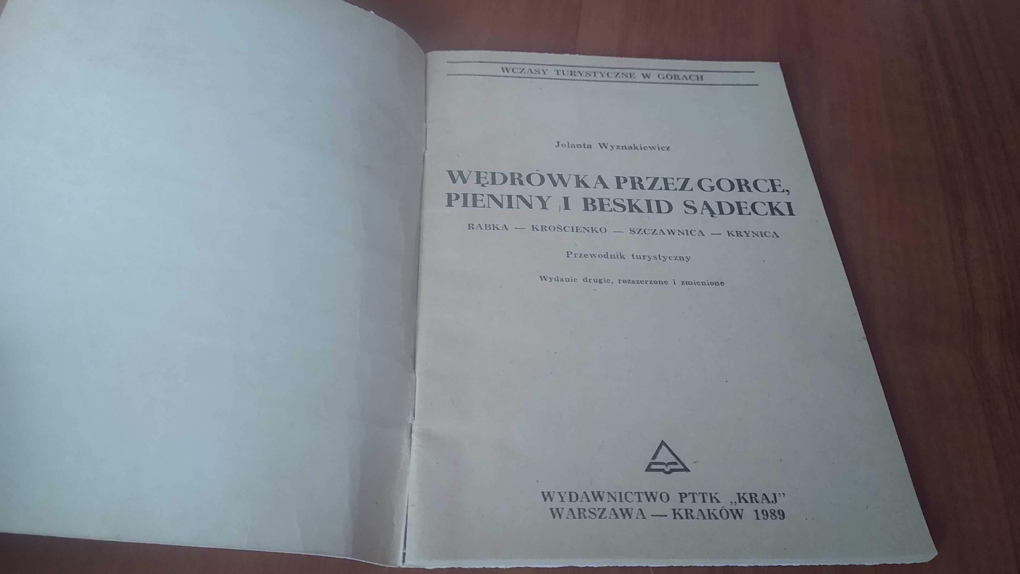 Wędrówka przez Gorce, Pieniny i Beskid Sądecki Jolanta Wyznakiewicz.