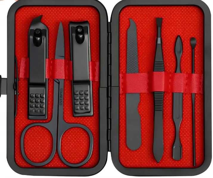 Zestaw do Manicure i Pedicure – 8-elementowy, z eleganckim etui