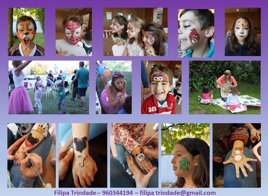 Pinturas faciais / Animação de festas
