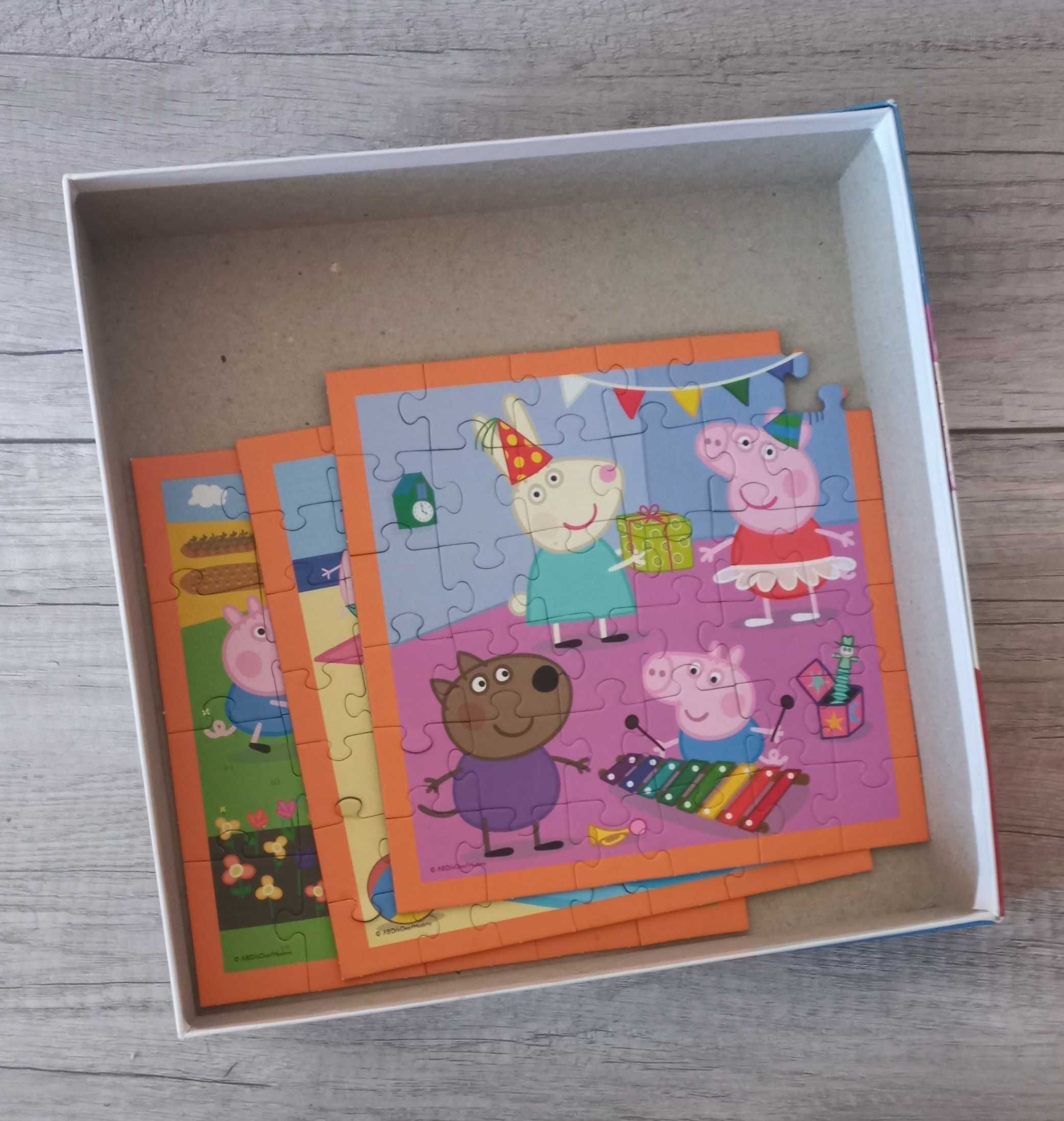 puzzle świnka peppa peppa pig 3 w 1