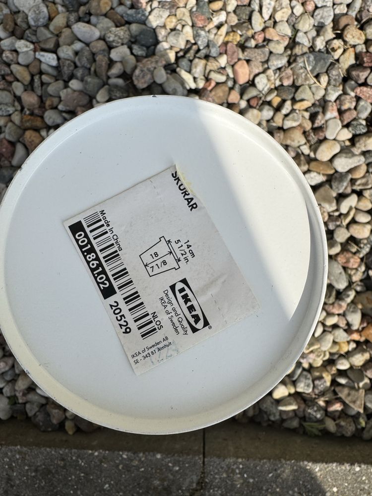 Osłonka doniczka IKEA Skurar biała