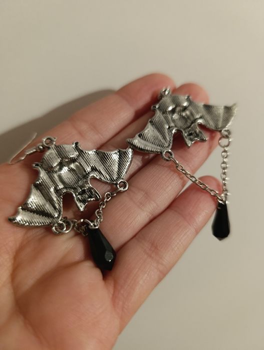 Nowe kolczyki nietoperze Gothik gothic
