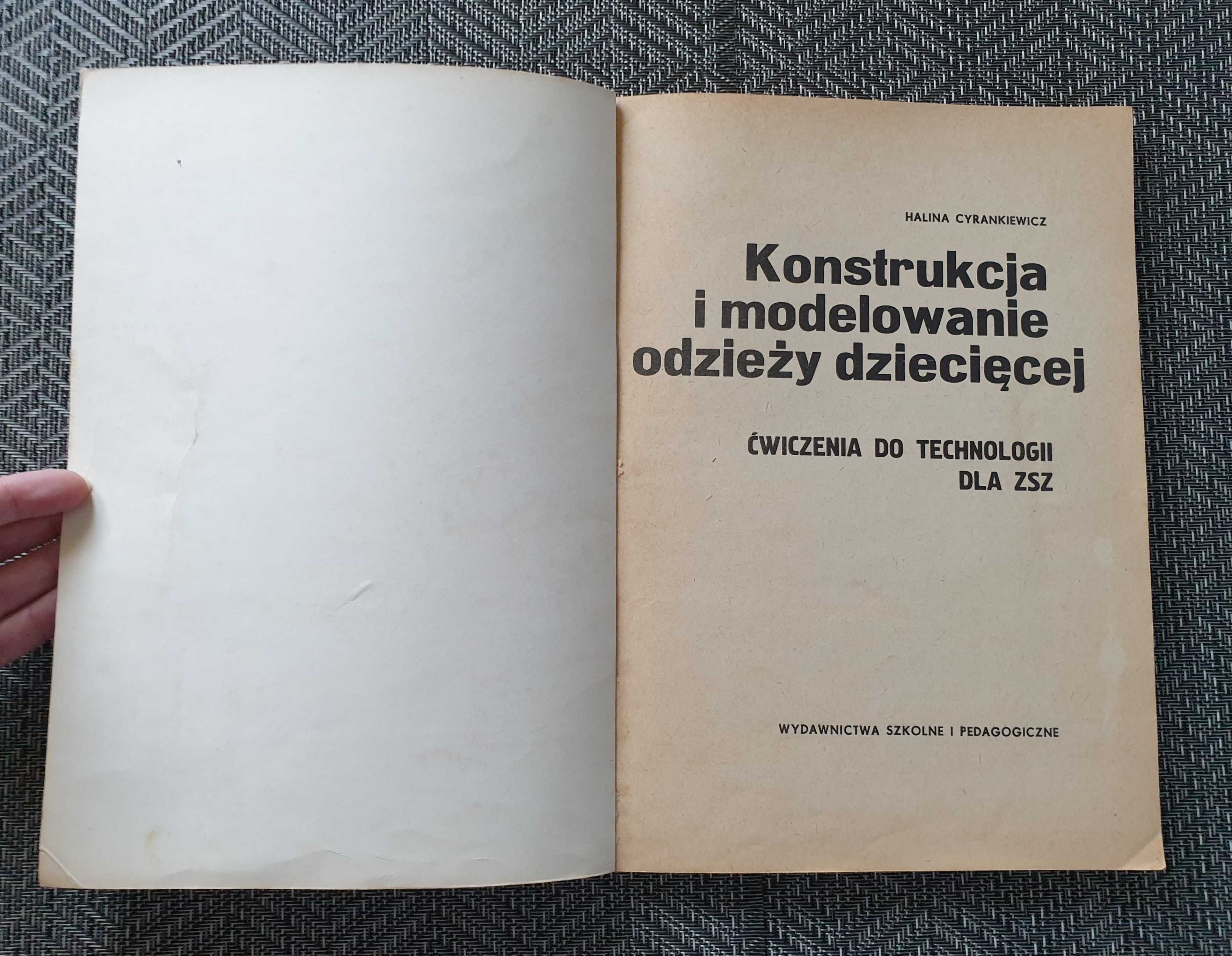 Konstrukcja i modelowanie odzieży dziecięcej ćwiczenia Cyrankiewicz